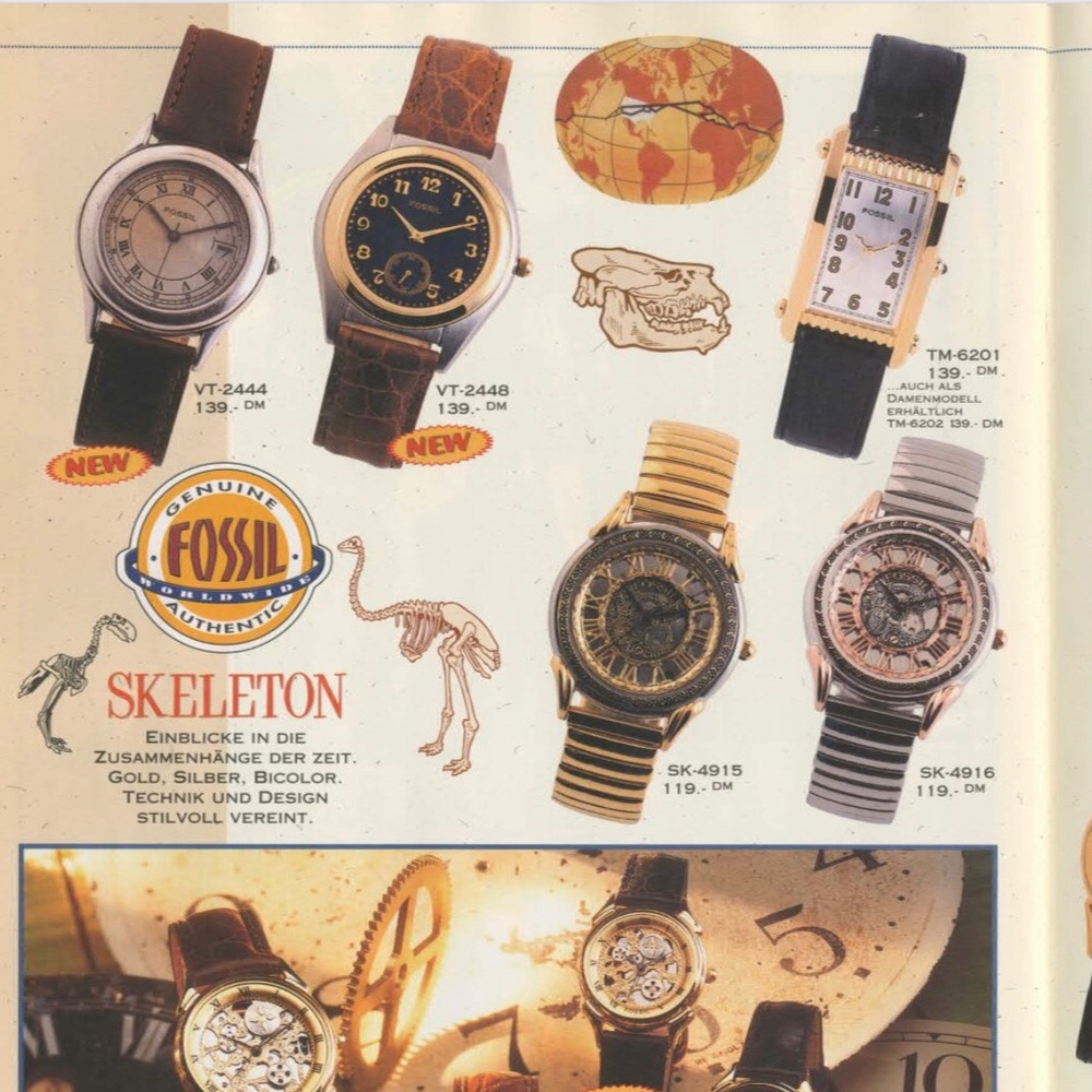 RARE 1995 FOSSIL SKELETON WATCH SK-4915 - Picture 3 of 8